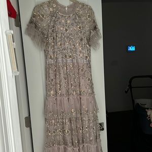 Beautiful needle and thread blush evening gown